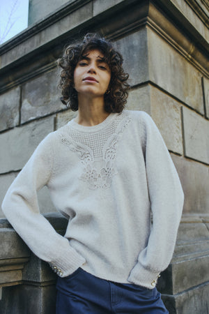 Ellen pull oatmeal melange