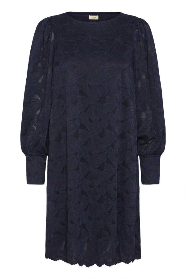 Mirabella lace dress donkerblauw of bruin