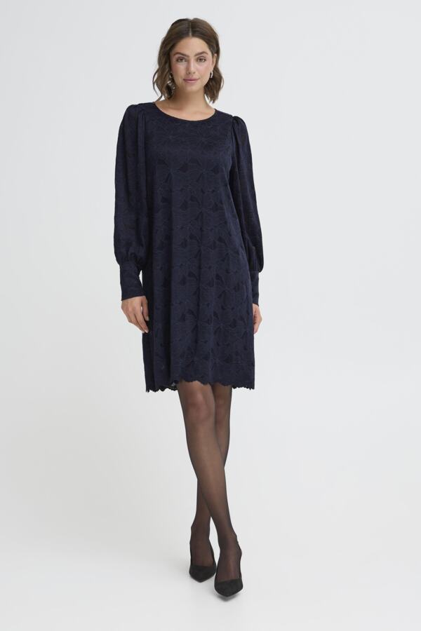 Mirabella lace dress donkerblauw of bruin