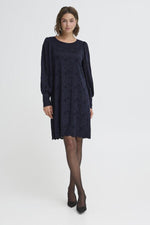 Mirabella lace dress donkerblauw of bruin