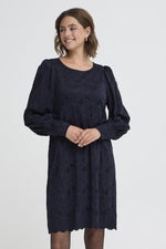 Mirabella lace dress donkerblauw of bruin