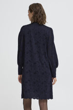 Mirabella lace dress donkerblauw of bruin