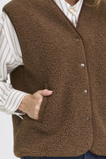 Gwynne waistcoat cocoa