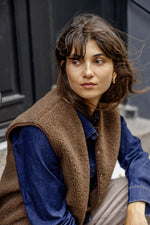 Gwynne waistcoat cocoa