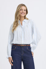 Everly shirt blue stripe