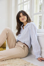 Everly shirt blue stripe