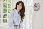 Everly shirt blue stripe