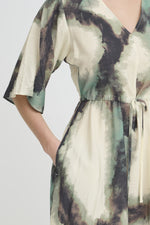 Ayla dress marble creme de menthe