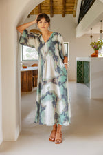 Ayla dress marble creme de menthe