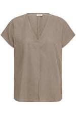 Jett blouse lichtbruin of beige