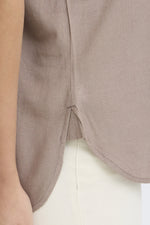 Jett blouse lichtbruin of beige