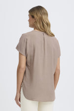 Jett blouse lichtbruin of beige