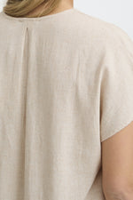 Jett blouse lichtbruin of beige