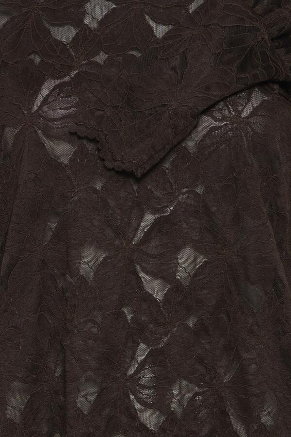 Mirabella lace blouse donkerblauw of bruin