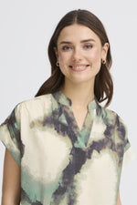 Ayla blouse marble creme de menthe