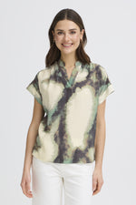 Ayla blouse marble creme de menthe