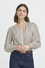 Kamilia blouse navy stripe