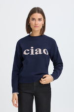 Florence pull lichtbruin of donkerblauw