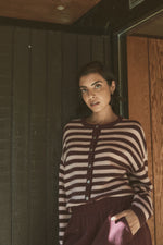 Idaa cardigan port royale stripe