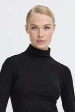 Pamila roll neck souspull zwart of bruin