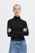 Pamila roll neck souspull zwart of bruin