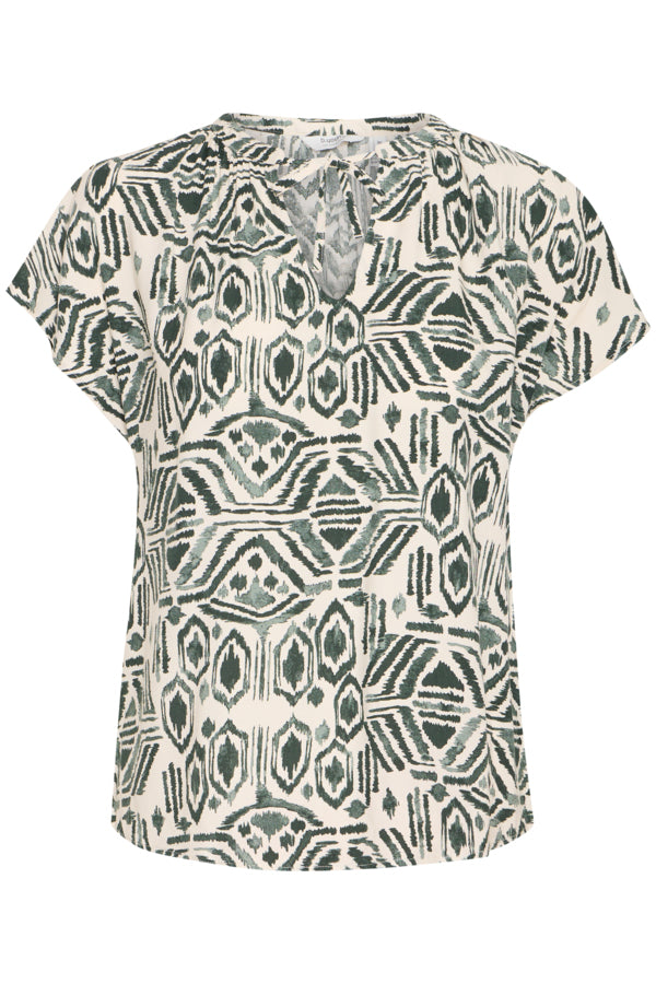 Joella top ethnic sea spray