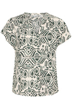 Joella top ethnic sea spray