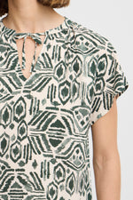 Joella top ethnic sea spray