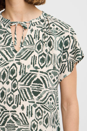 Joella top ethnic sea spray