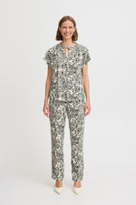Joella top ethnic sea spray