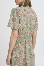 Joella short v-neck dress sea spray