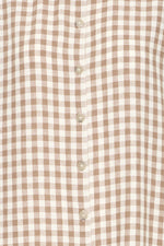 Falakka midi shirt dress woodsmoke check
