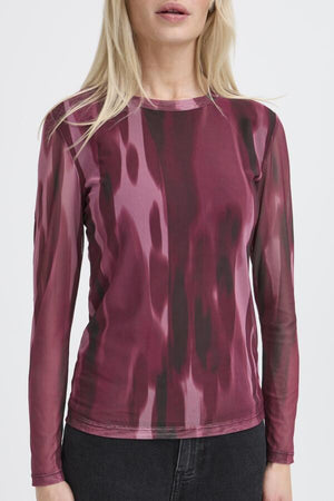 Paloma mesh top port royale blur