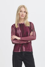 Paloma mesh top port royale blur