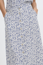 Falakka button skirt medieval blue