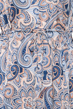 Hilly dress blue paisley