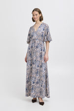 Hilly dress blue paisley