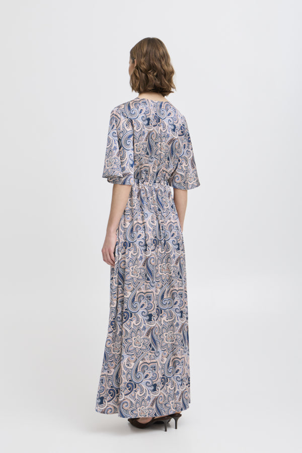Hilly dress blue paisley