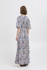 Hilly dress blue paisley