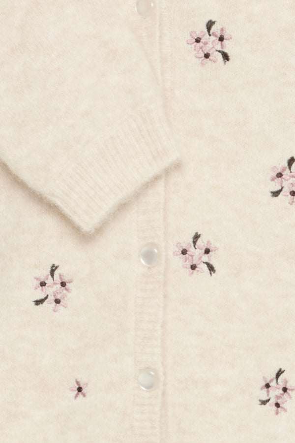Omea cardigan embroidery birch