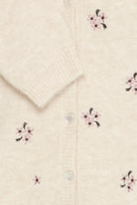 Omea cardigan embroidery birch