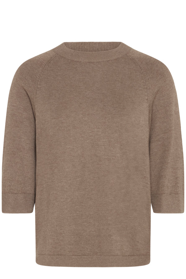 Morla SS jumper walnut melange