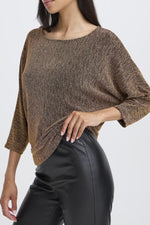 Shiloh bat blouse gold