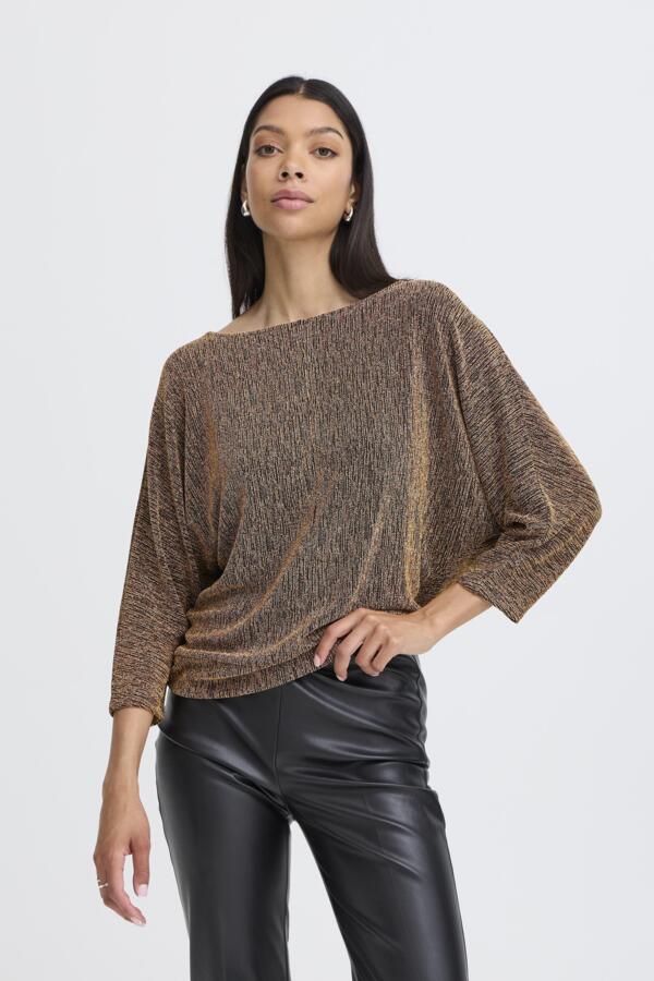 Shiloh bat blouse gold