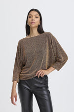 Shiloh bat blouse gold