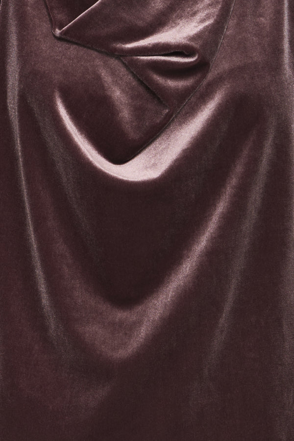 Perlina draping blouse fudge