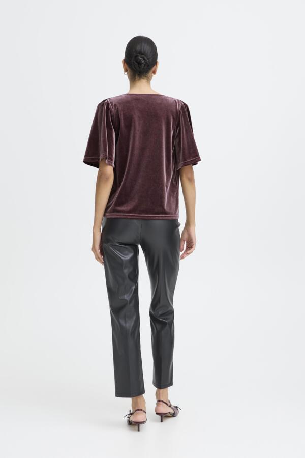 Perlina draping blouse fudge