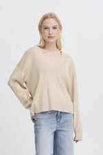 Morla loose jumper oyster melange