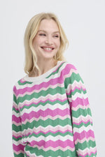 Morla zig zag pull phlox pink
