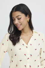 Iberlin emb shirt cerise